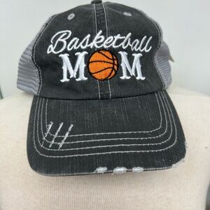Katydid Black and Gray Basketball Mom Hat